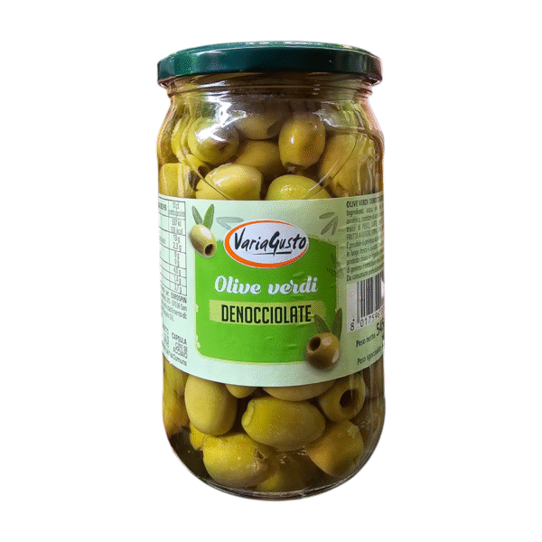 Green Olives Pitted Seedless Olives 545g Varia Gusto