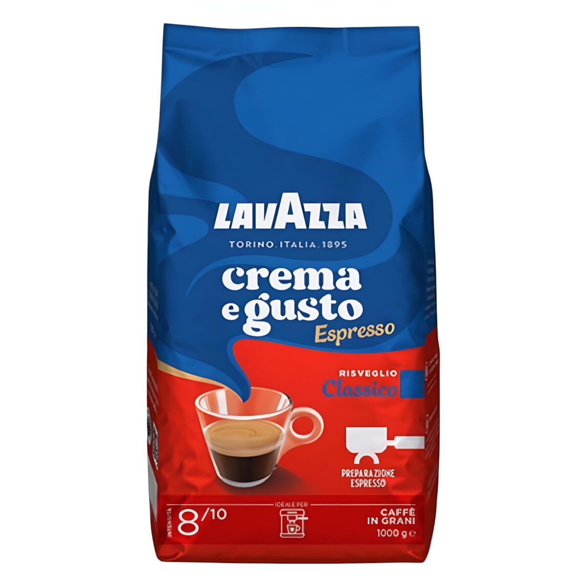 Lavazza Crema E Gusto classic Espresso Coffee Beans 1kg